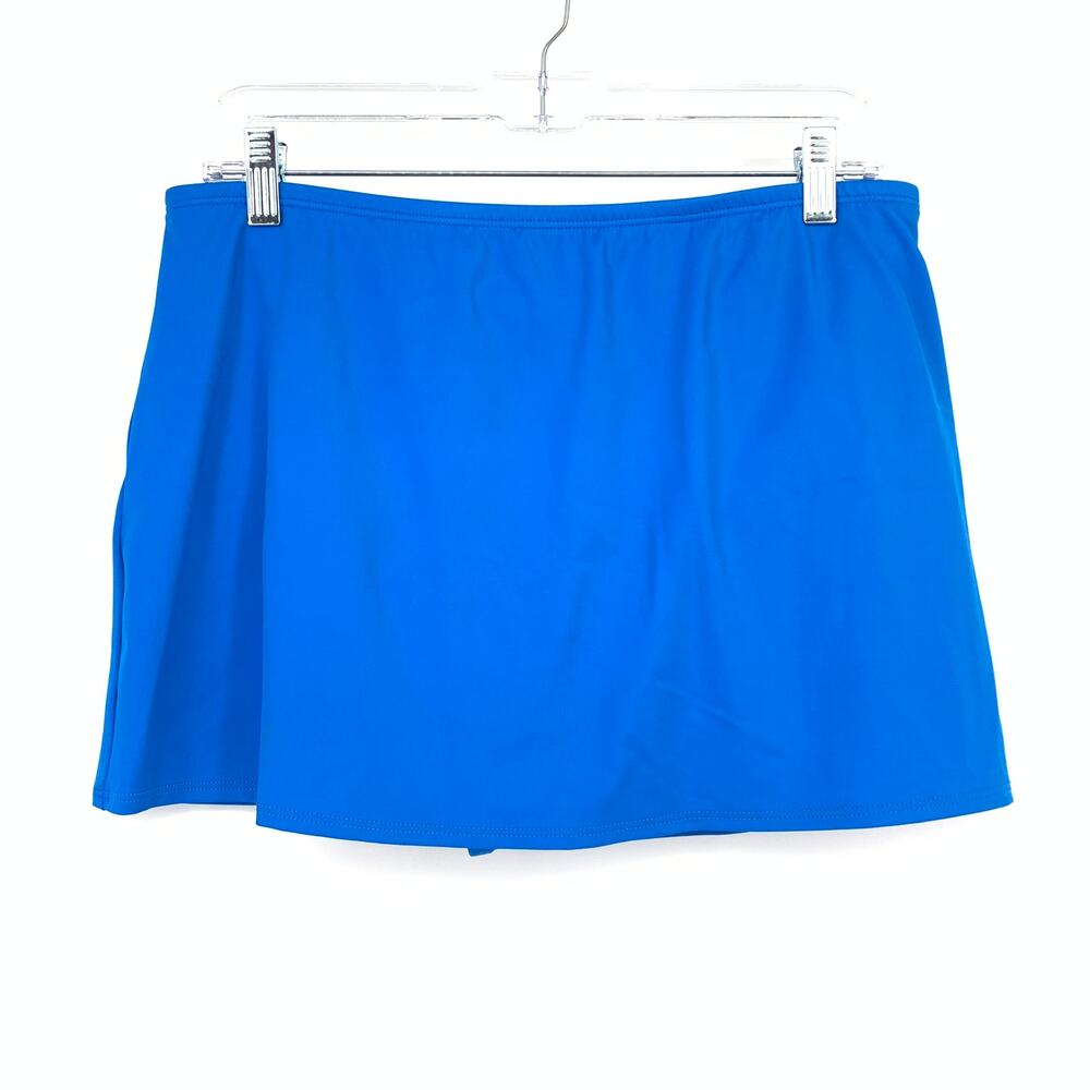 Lands End Skirted Swimsuit Bottom Womens Size 16 Bright Blue